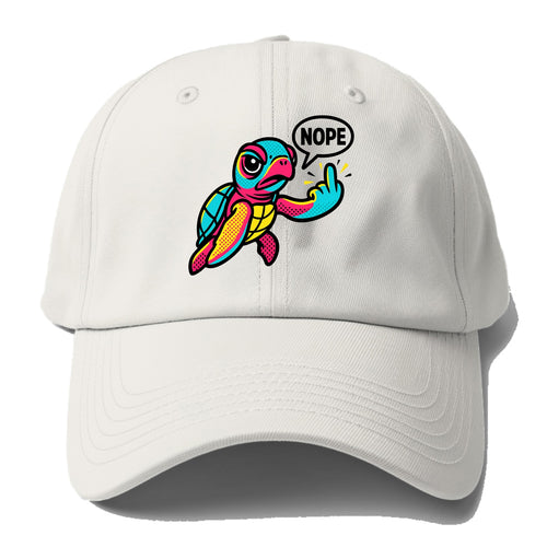baby sea turtle swimming gracefully, one flipper extended sassily - Baseball Cap For Big Heads