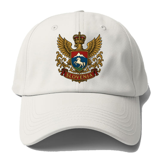 Slovenia Heritage Badge  - Baseball Cap - Off White