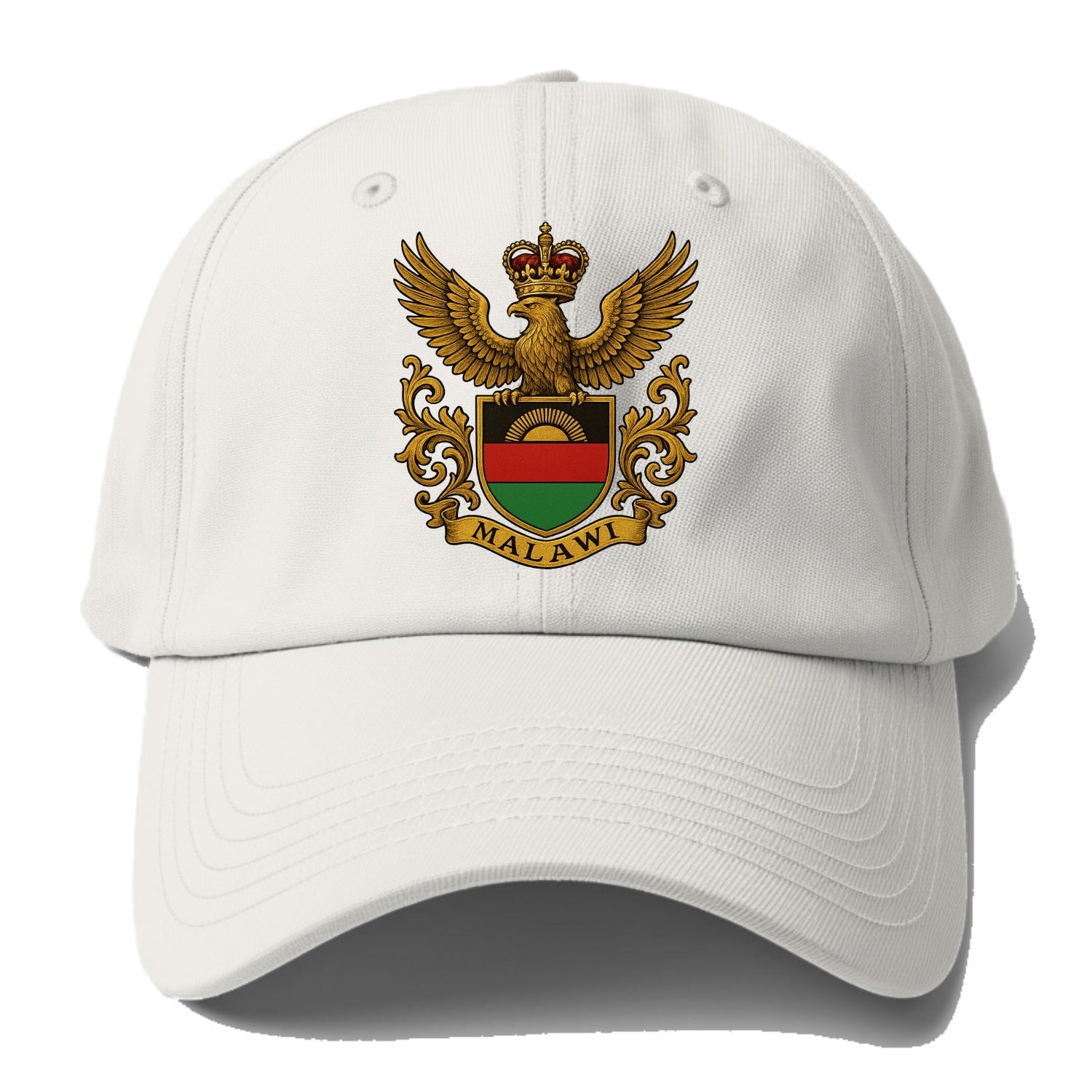 Malawi Royal Logo  - Baseball Cap For Big Heads - Off White