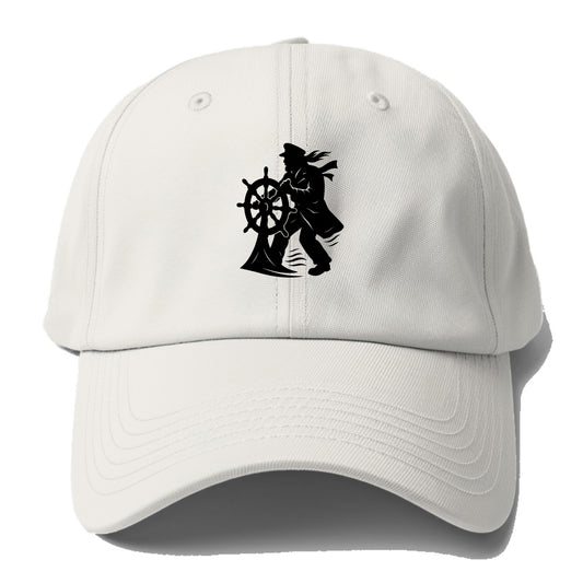 Sailor with ship wheel - Baseball Cap - Off White