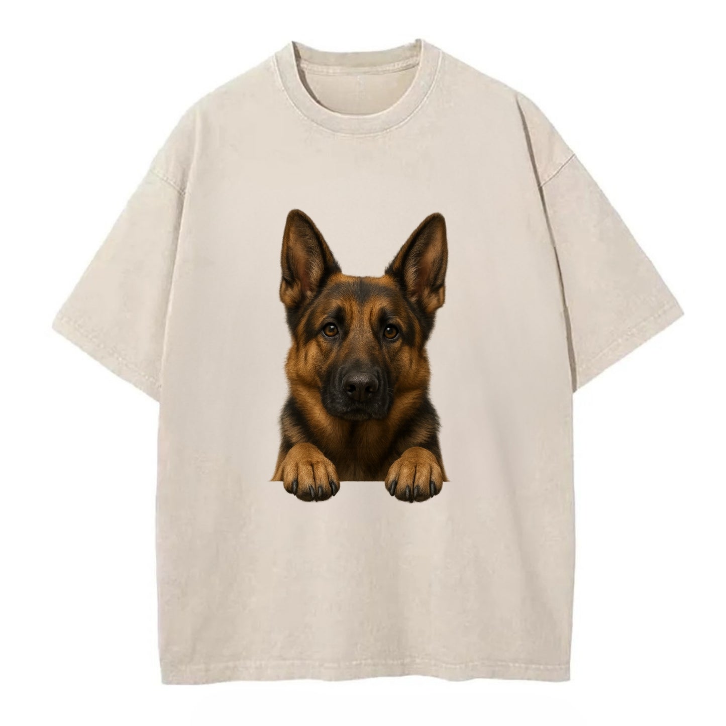 German Shepherd  - Vintage T-shirt - Off White