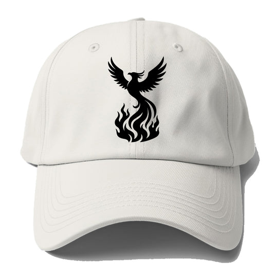 Phoenix rising from flames - Baseball Cap - Off White