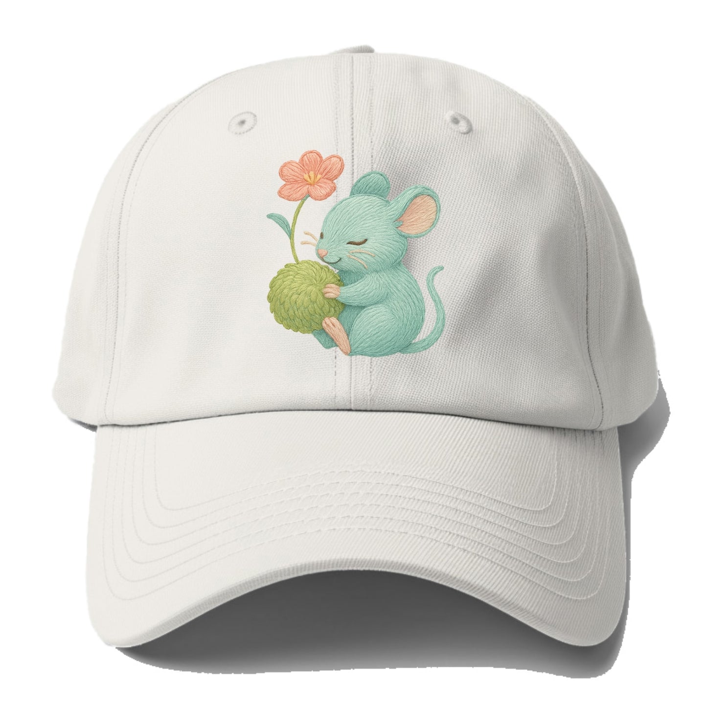 Mint Mouse - Baseball Cap For Big Heads - Off White