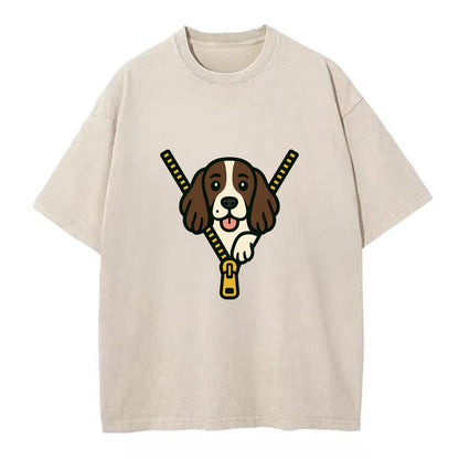 English Springer Spaniel - Vintage T-shirt - Off White
