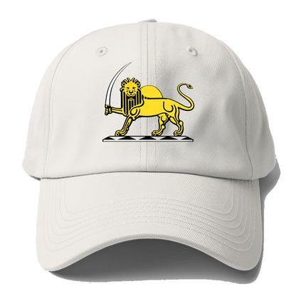 Lion Of The Rising Blade - Baseball Cap For Big Heads - Off White