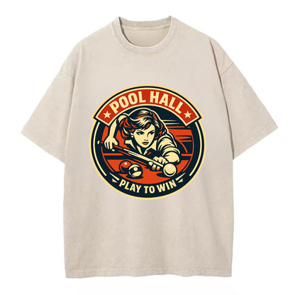Cue Queen Emblem - Vintage T-shirt - Off White