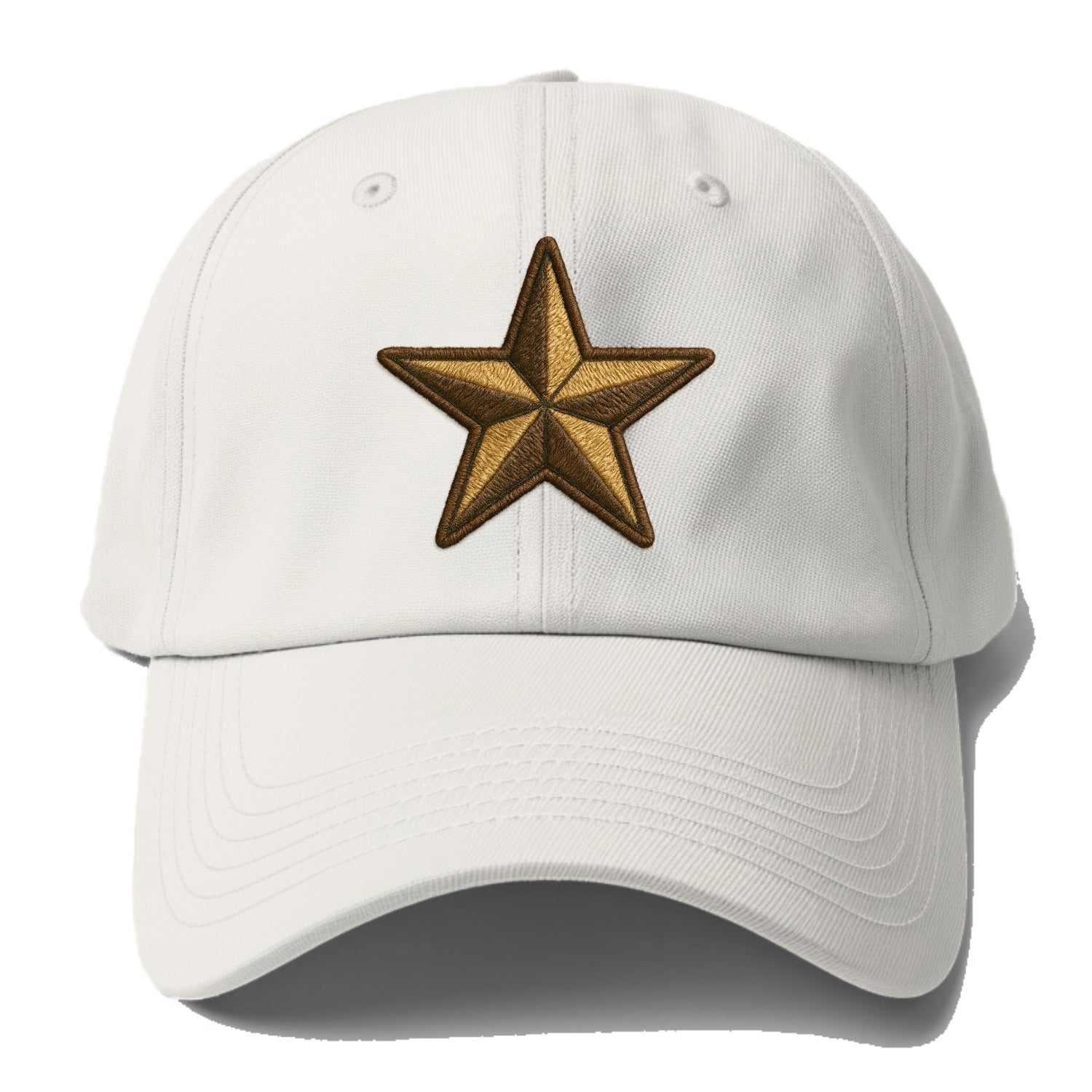Star  - Baseball Cap For Big Heads - Off White