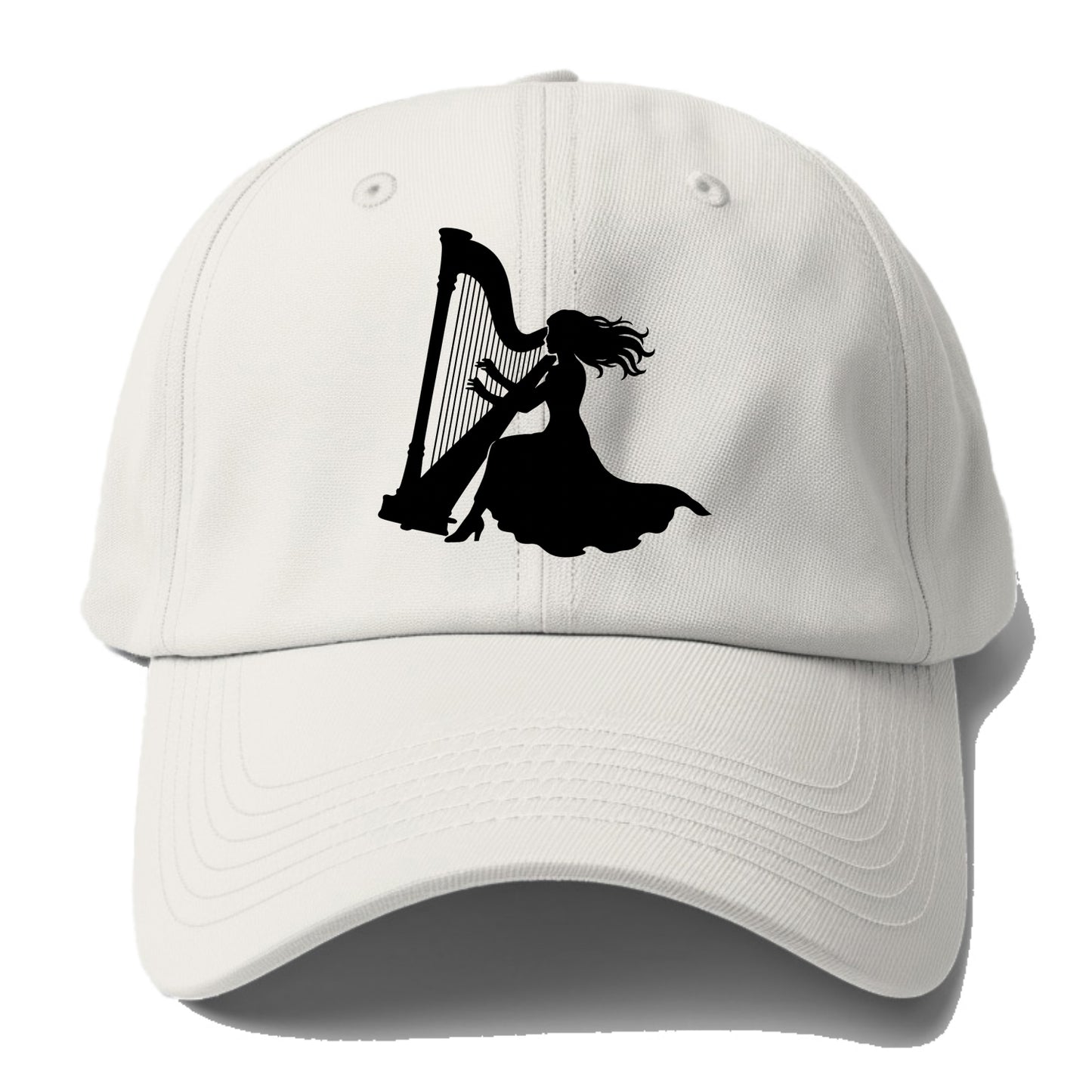 Harpist playing ethereal melody - Baseball Cap - Off White