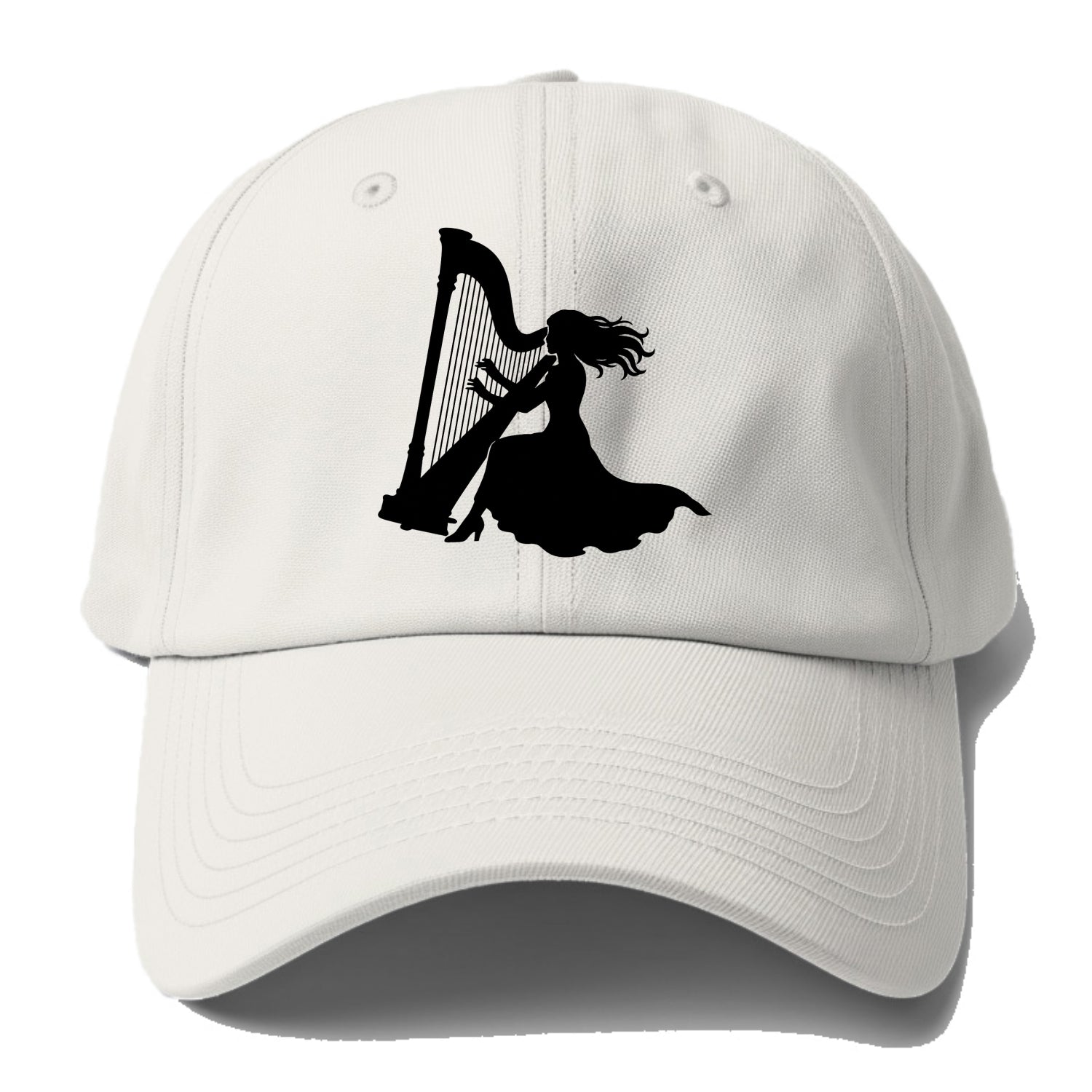 Harpist playing ethereal melody - Baseball Cap - Off White