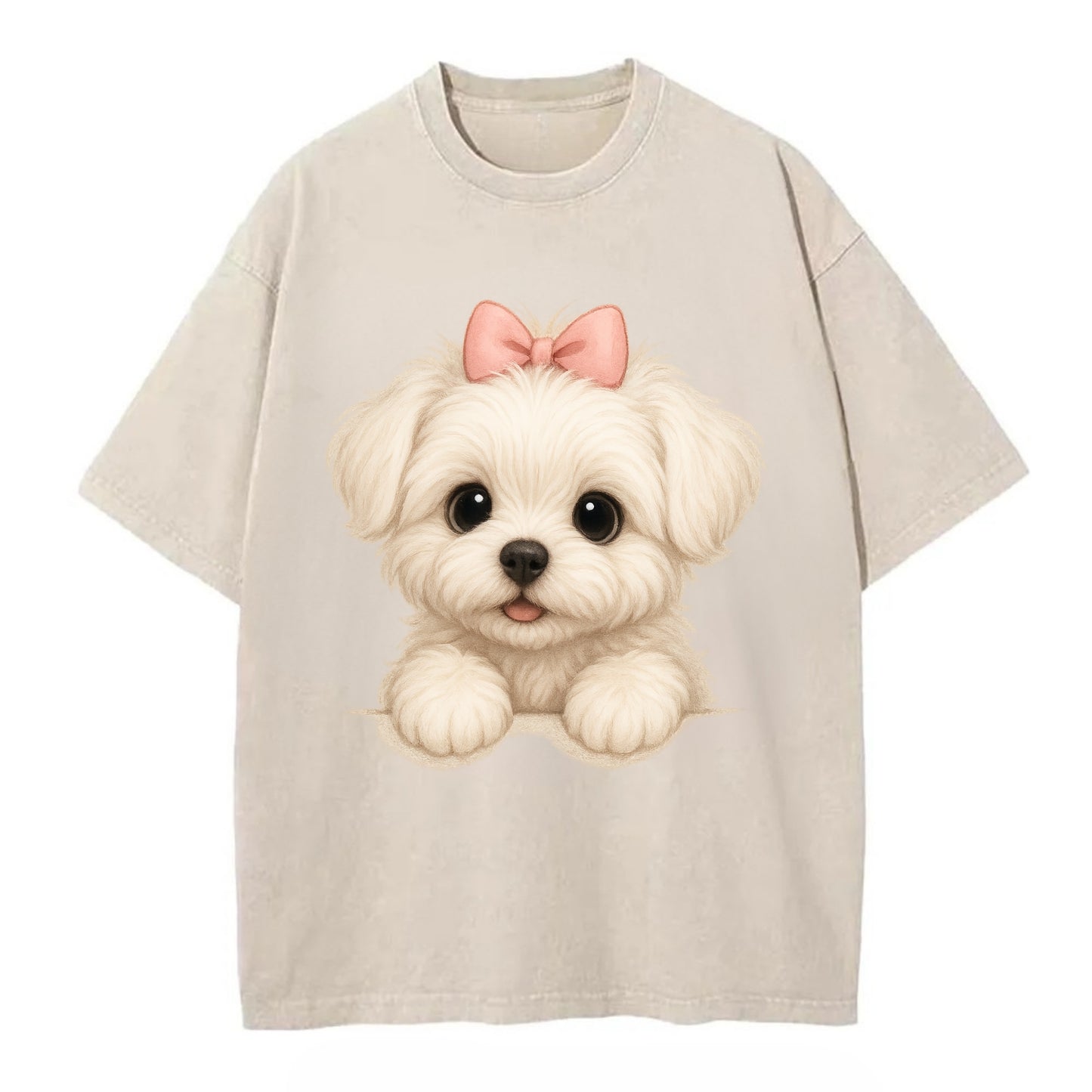 Maltese  - Vintage T-shirt - Off White