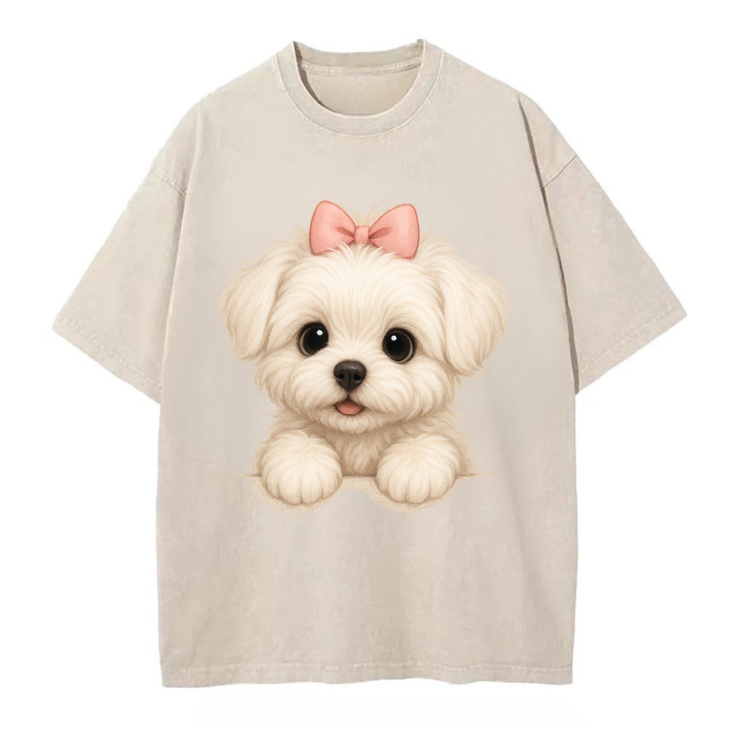 Maltese  - Vintage T-shirt - Off White