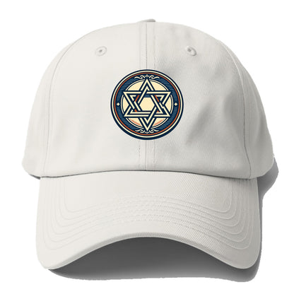 Celestial Unity Emblem - Baseball Cap For Big Heads - Off White