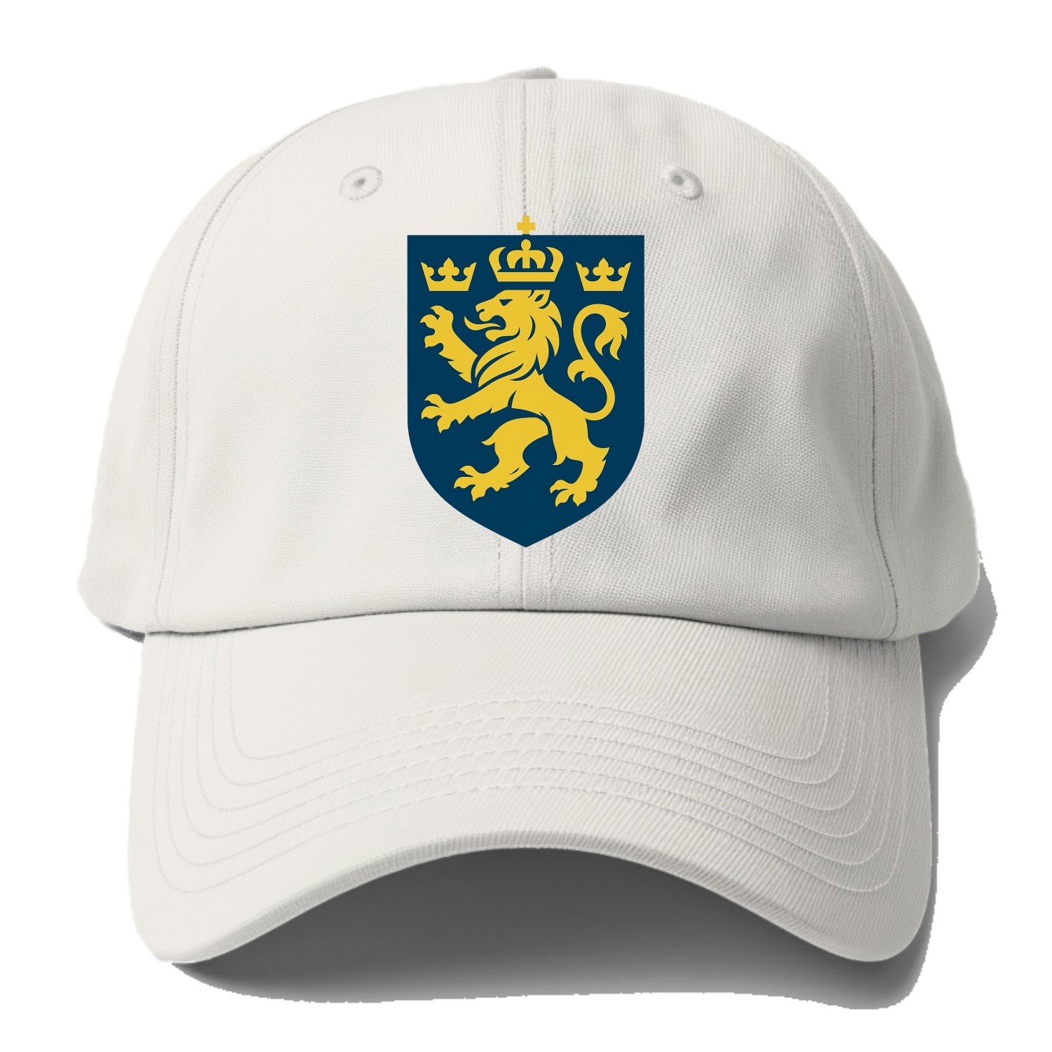 Sweden Three Crowns Emblem - Baseball Cap For Big Heads - Off White