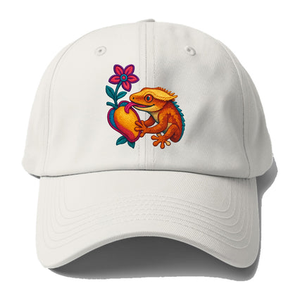 Crested Gecko - Baseball Cap For Big Heads - Off White
