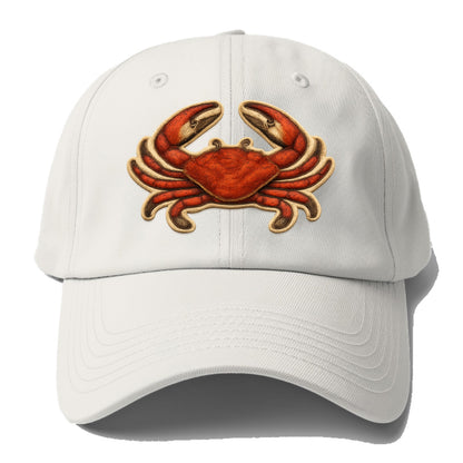 CRAB CLAWS - red crab in scarlet and orange , seafood - Baseball Cap - Off White