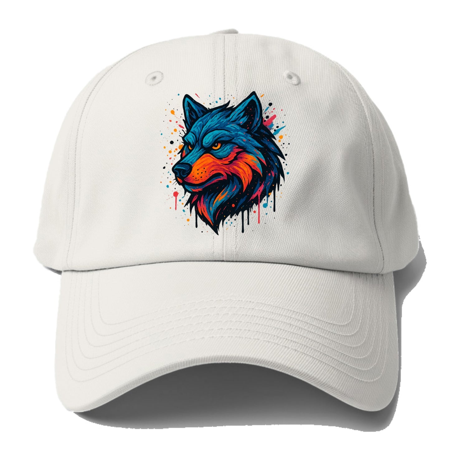 Velvet Wolf Royal  - Baseball Cap For Big Heads - Off White