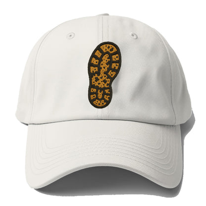 Hiking Boot Print  - Baseball Cap - Off White