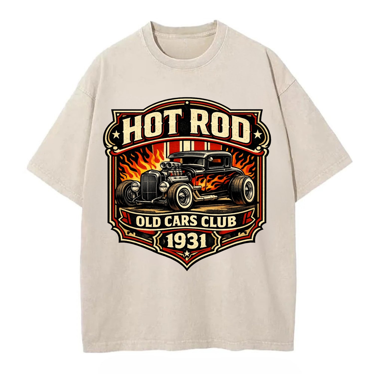 Hot Rod Club 1931 - Vintage T-shirt - Off White
