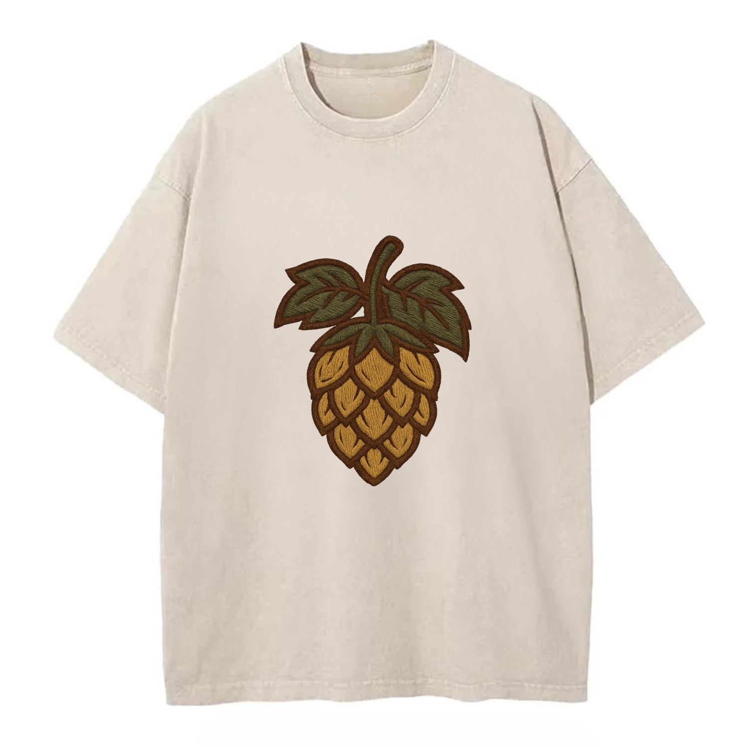 Hop Cone  - Vintage T-shirt - Off White