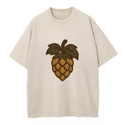 Hop Cone  - Vintage T-shirt - Off White