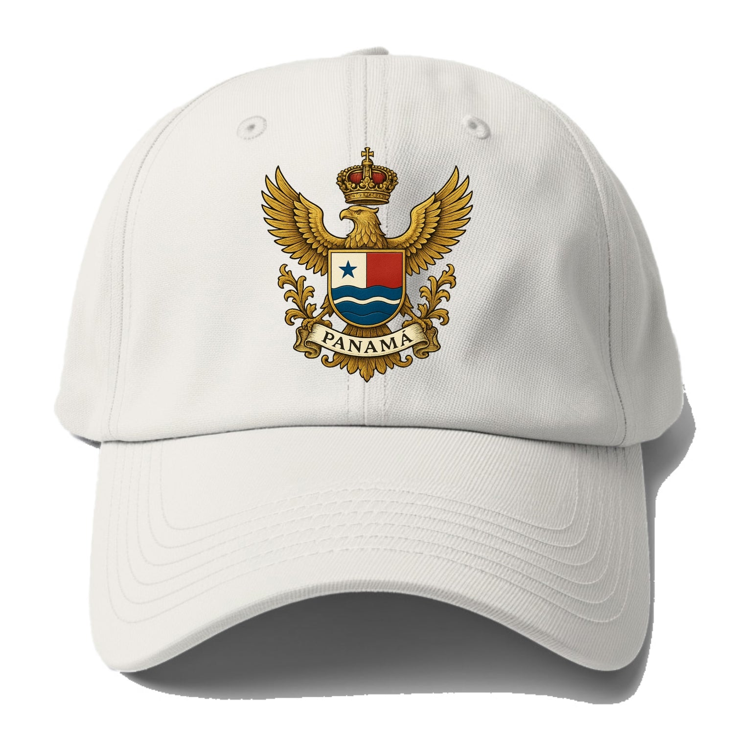 Panama Heritage Badge  - Baseball Cap - Off White