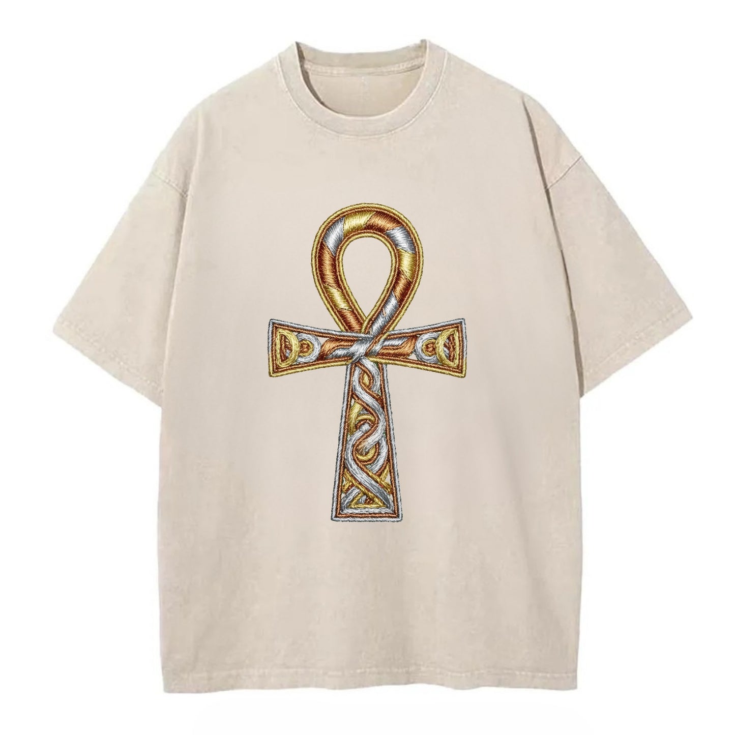 Ankh of Life - Vintage T-shirt - Off White