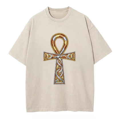 Ankh of Life - Vintage T-shirt - Off White