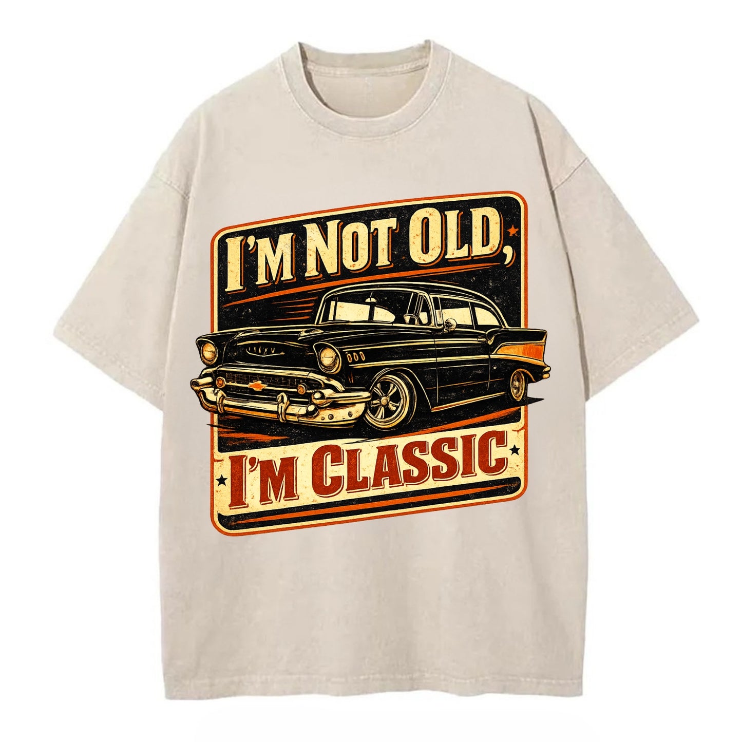 I'm Not Old I'm Classic - Vintage T-shirt - Off White