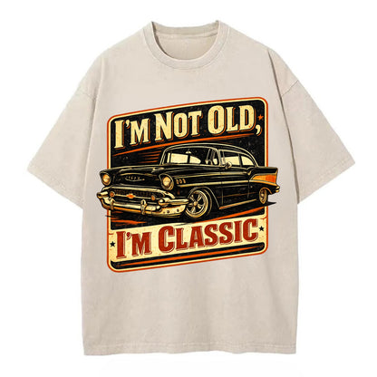 I'm Not Old I'm Classic - Vintage T-shirt - Off White