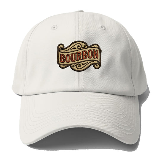 Bourbon Label  - Baseball Cap - Off White
