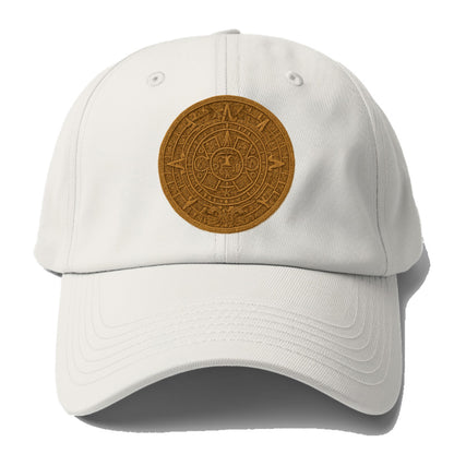 Aztec Calendar  - Baseball Cap For Big Heads - Off White