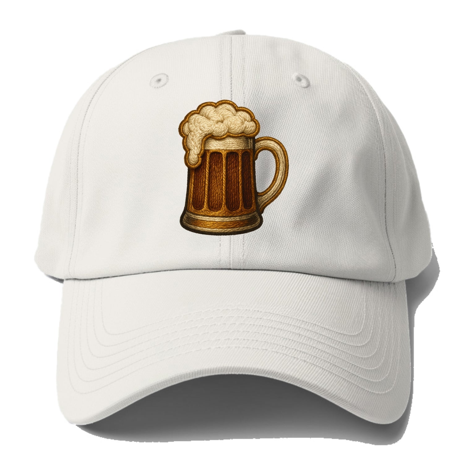 Beer Mug  - Baseball Cap For Big Heads - Off White