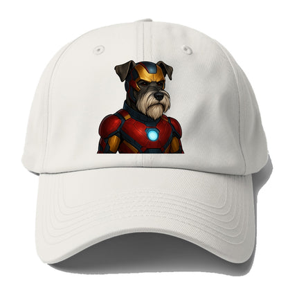 Schnauzer Tech Hero  - Baseball Cap For Big Heads - Off White