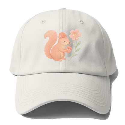Coral Squirrel - Baseball Cap For Big Heads - Off White
