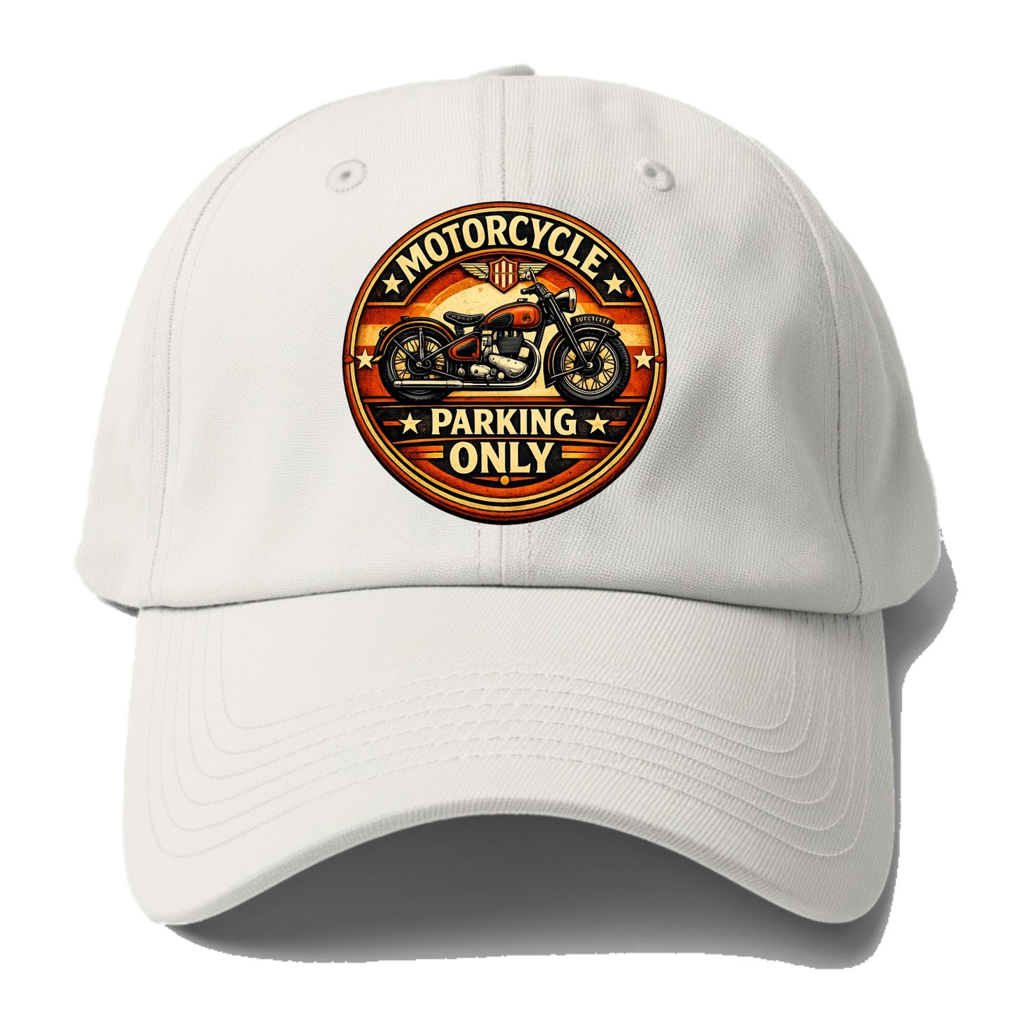 Motorcycle Parking Only - Baseball Cap - Off White