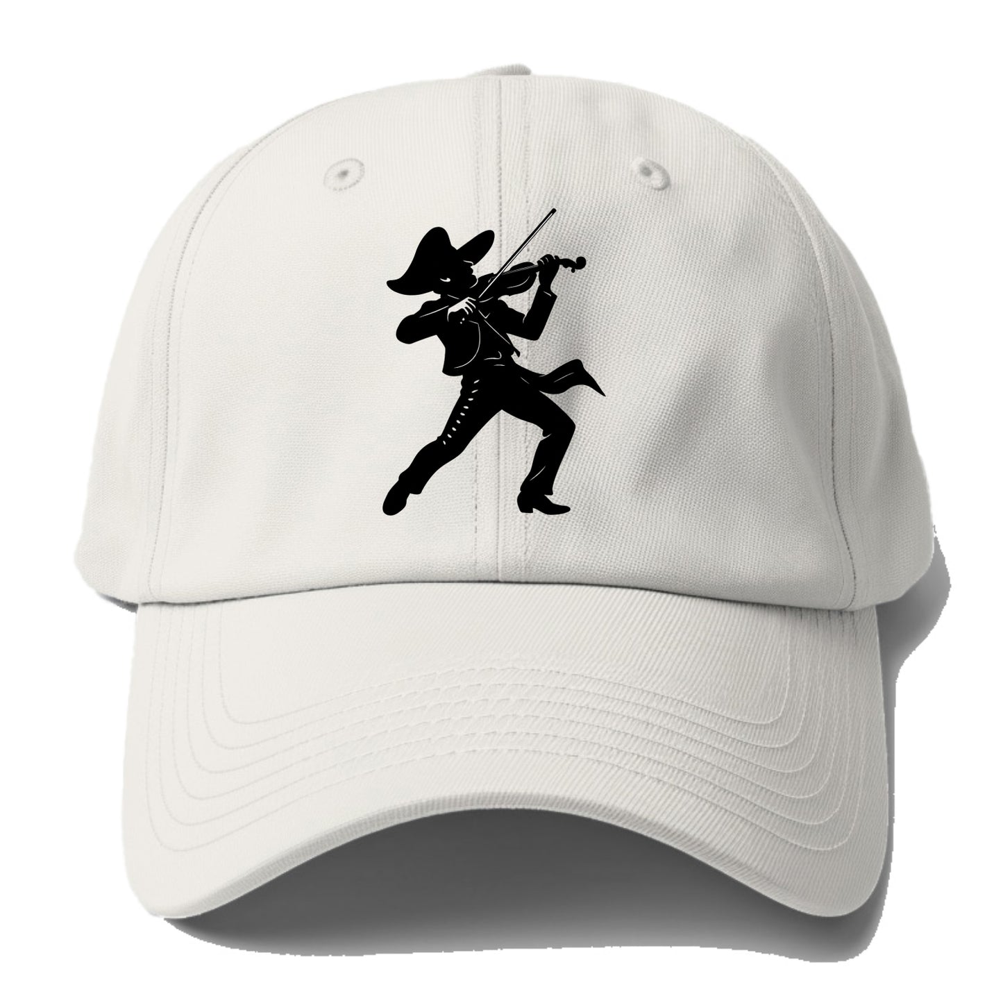 Mariachi violinist passionate performance - Baseball Cap - Off White