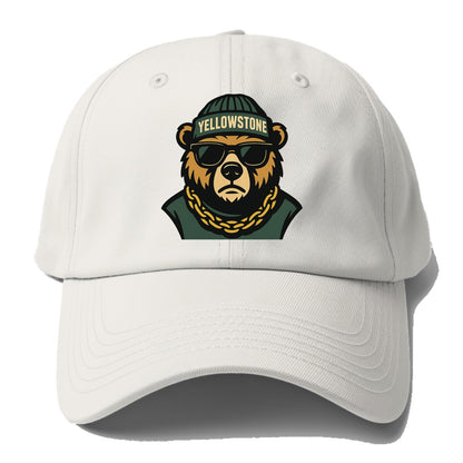 Yellowstone Bear - Baseball Cap - Off White