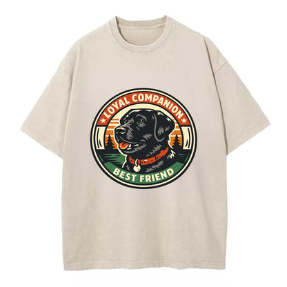 Noble Companion Emblem - Vintage T-shirt - Off White