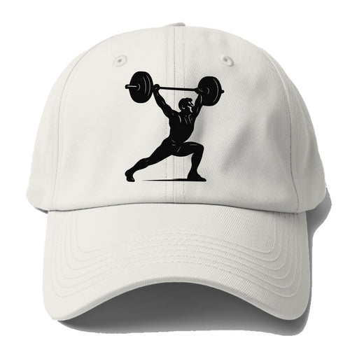 Weightlifter doing overhead snatch - Baseball Cap For Big Heads