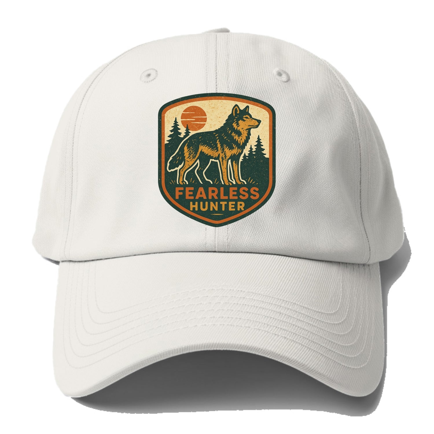 Fearless Hunter  - Baseball Cap For Big Heads - Off White