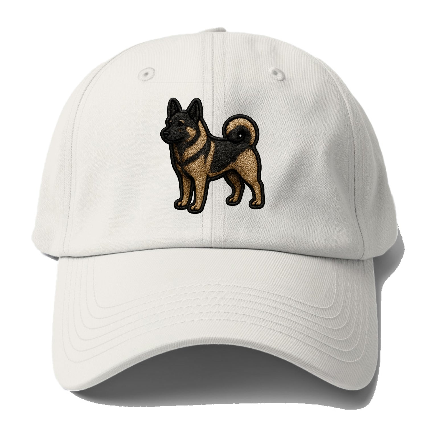 Norwegian Elkhound - Trendy Nordic desig - Baseball Cap For Big Heads - Off White