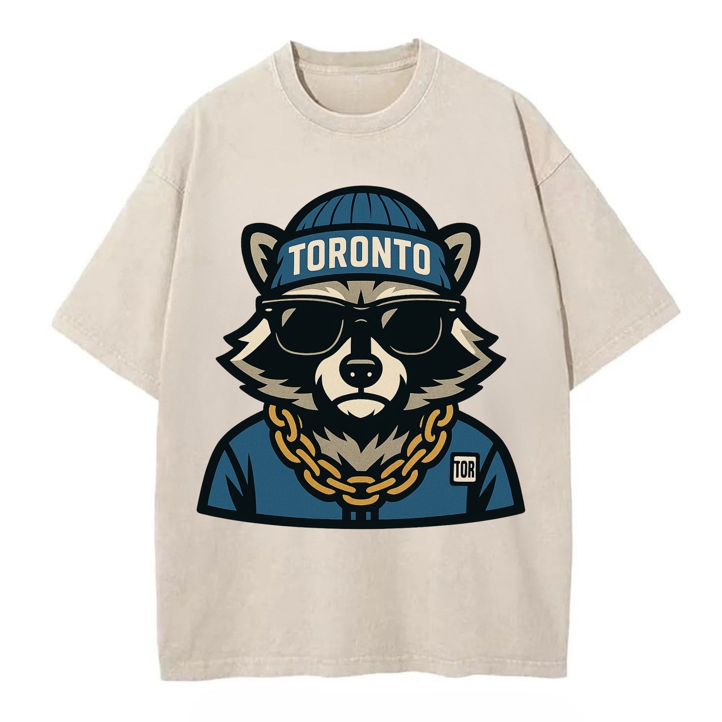 Toronto Raccoon - Vintage T-shirt - Off White