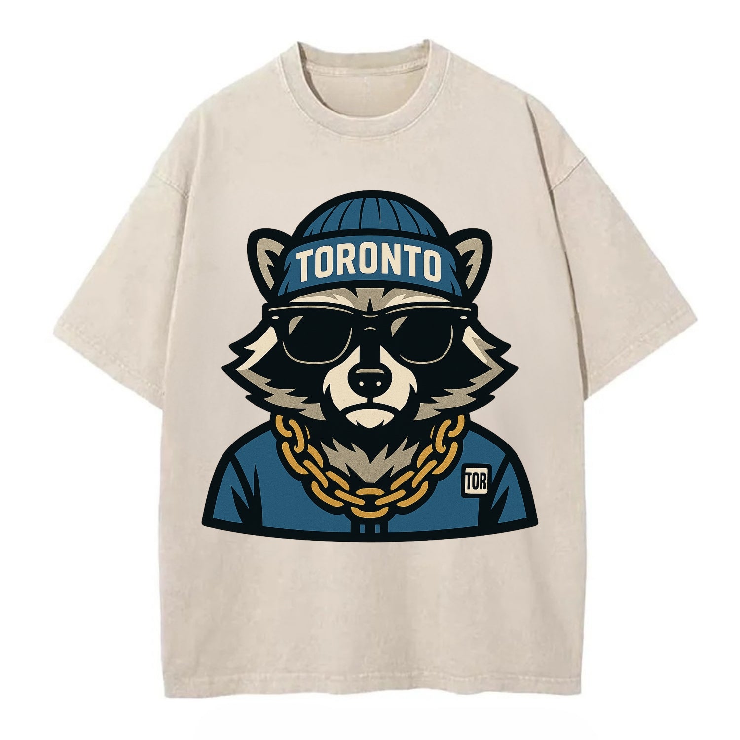 Toronto Raccoon - Vintage T-shirt - Off White