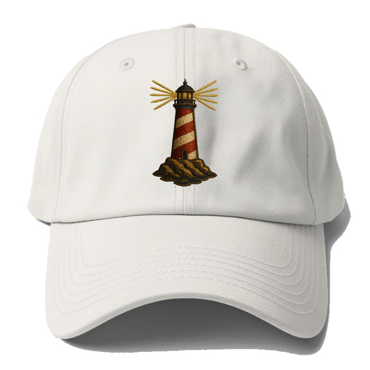 Lighthouse  - Baseball Cap For Big Heads - Off White