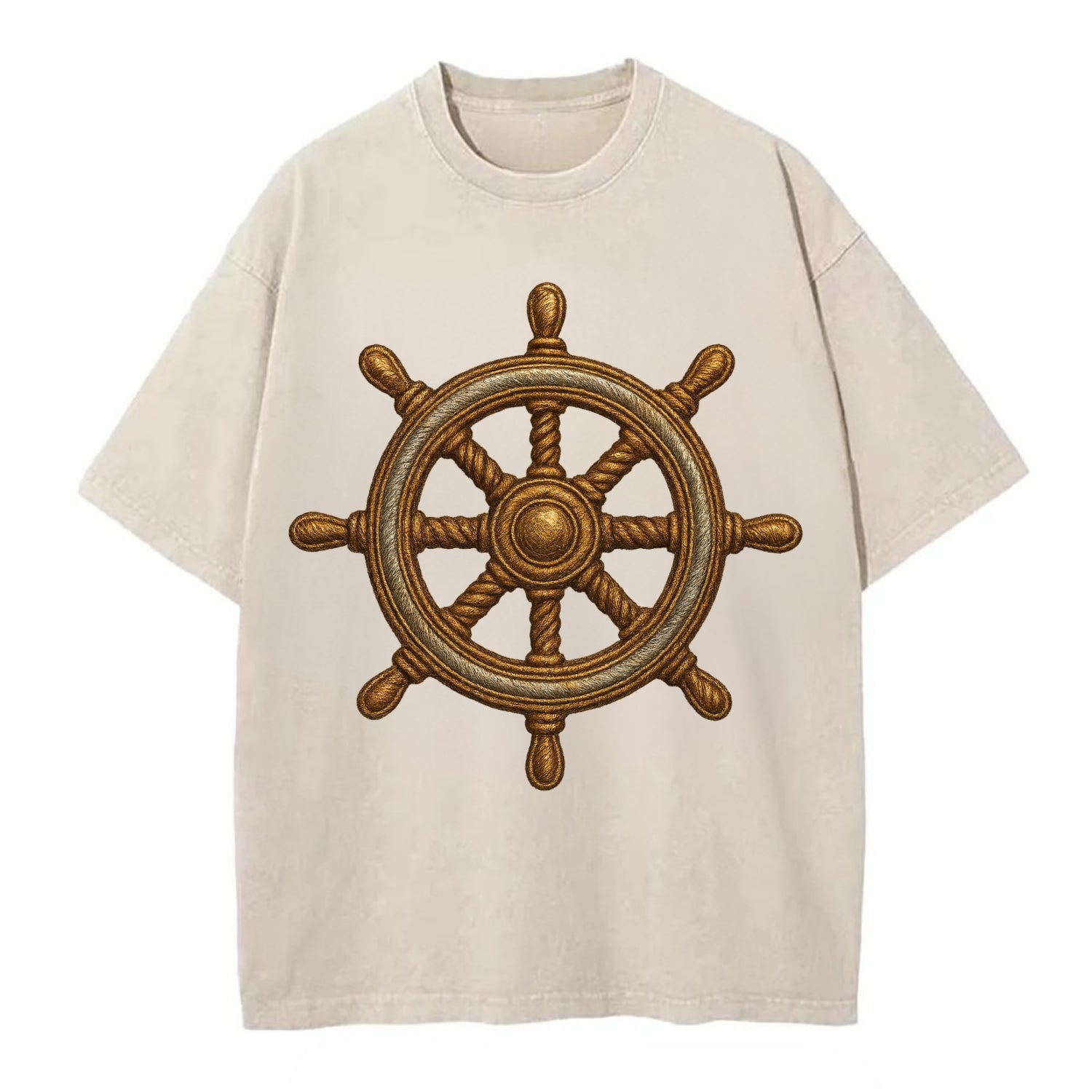 Ship's Wheel  - Vintage T-shirt - Off White