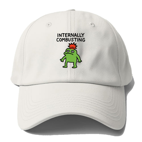 INTERNALLY COMBUSTING | Calm exterior exploding inside - Baseball Cap