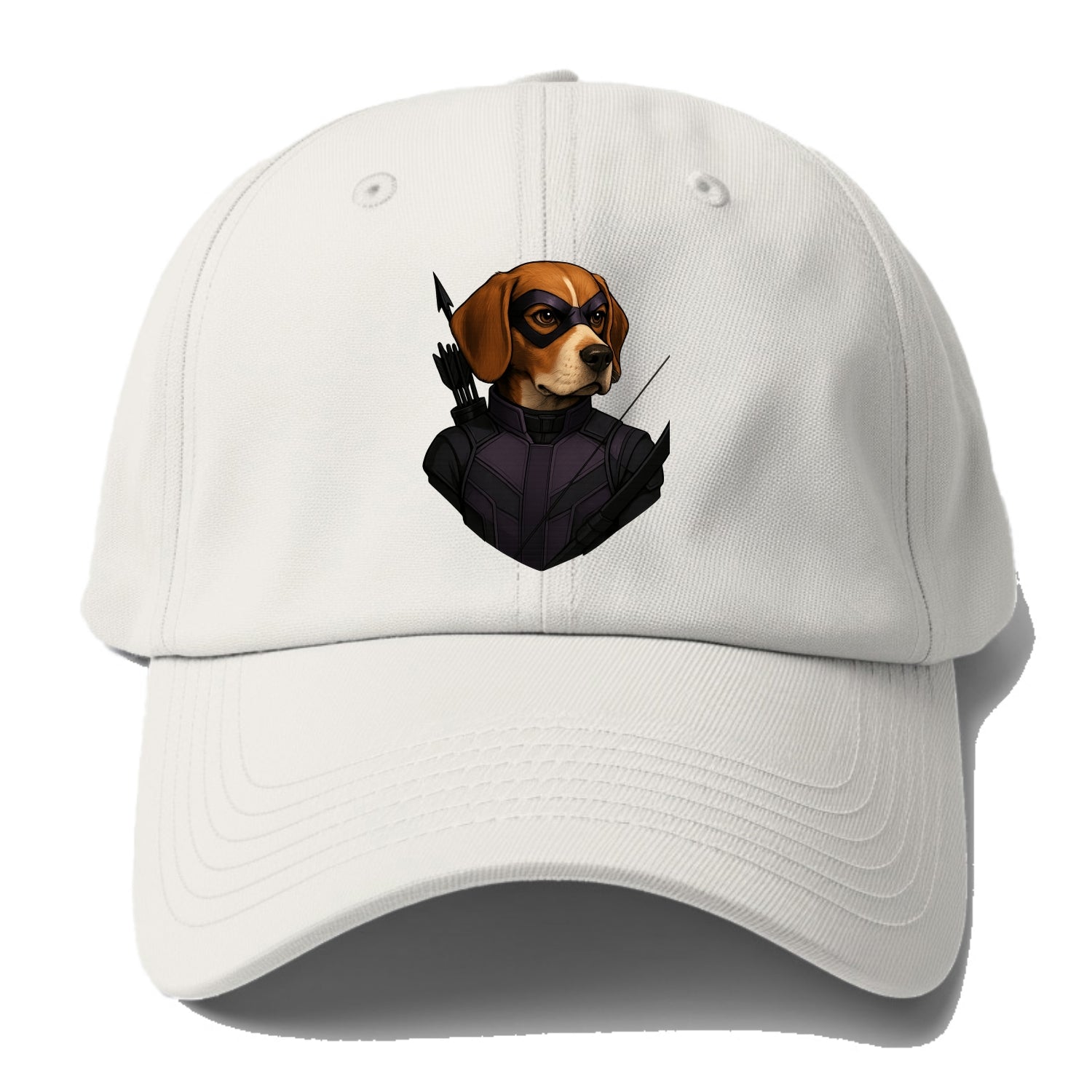 Beagle Hawkeye  - Baseball Cap For Big Heads - Off White