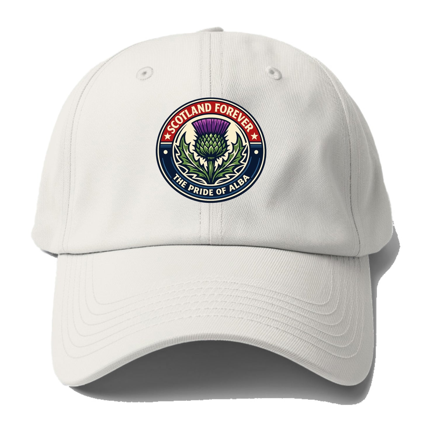 Highland Heritage Emblem - Baseball Cap - Off White