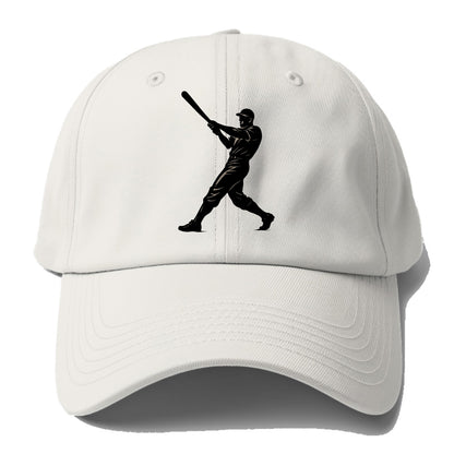 Baseball batter in full swing - Baseball Cap For Big Heads - Off White