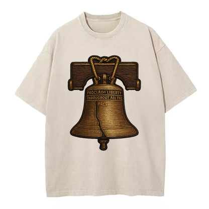 Liberty Bell  - Vintage T-shirt - Off White